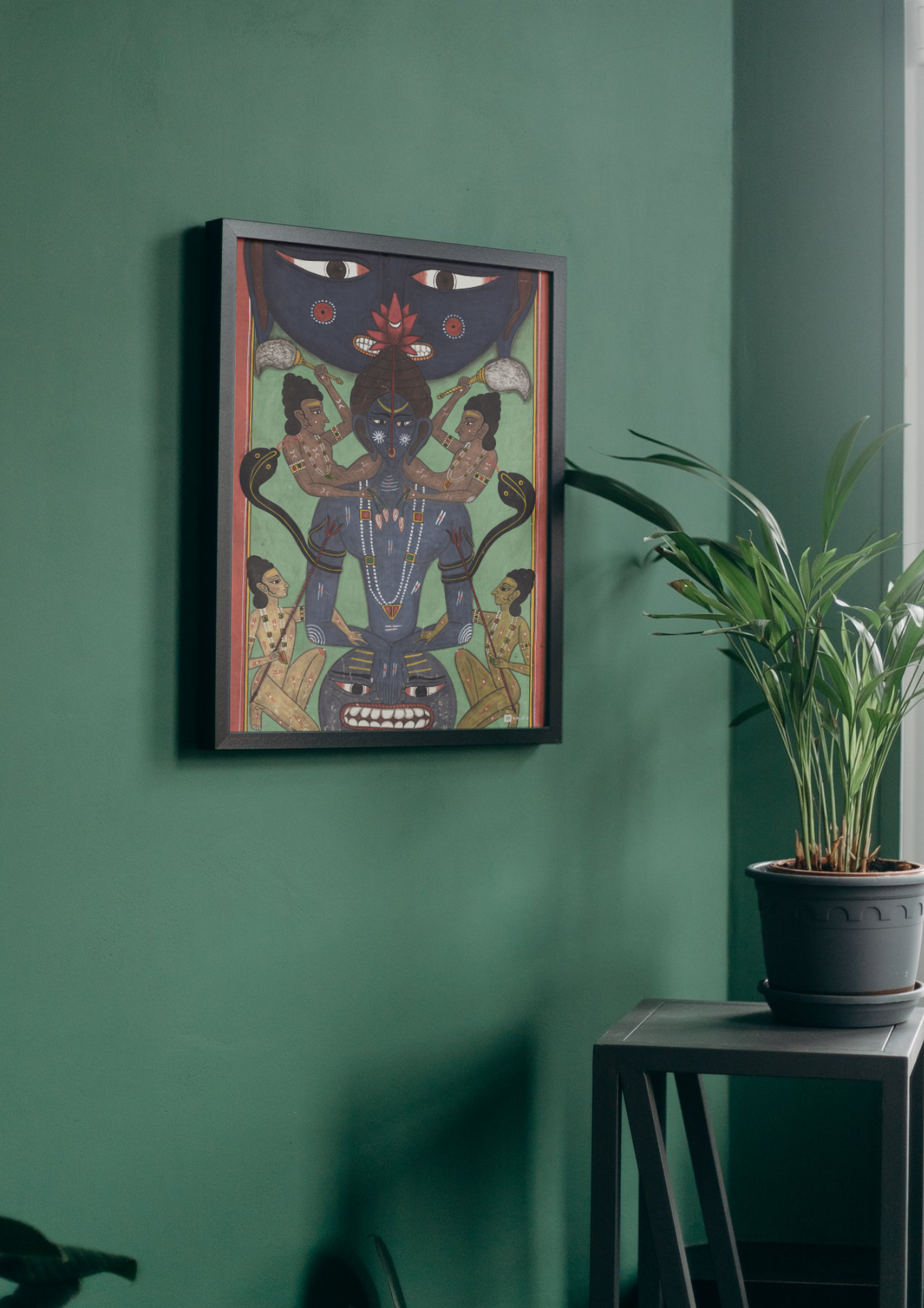 The Deity and the Devotee – Tantric Kundalini Awakening with Mahakala Union | A3 Poster