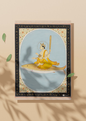 Vishnu as Matsya – The Fish Incarnation of Preservation (A3 Poster)