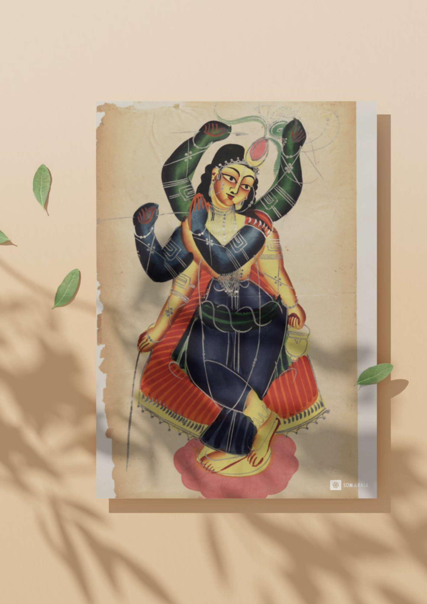 Krishnakali – Kalighat Painting Reprint (A3 Poster)