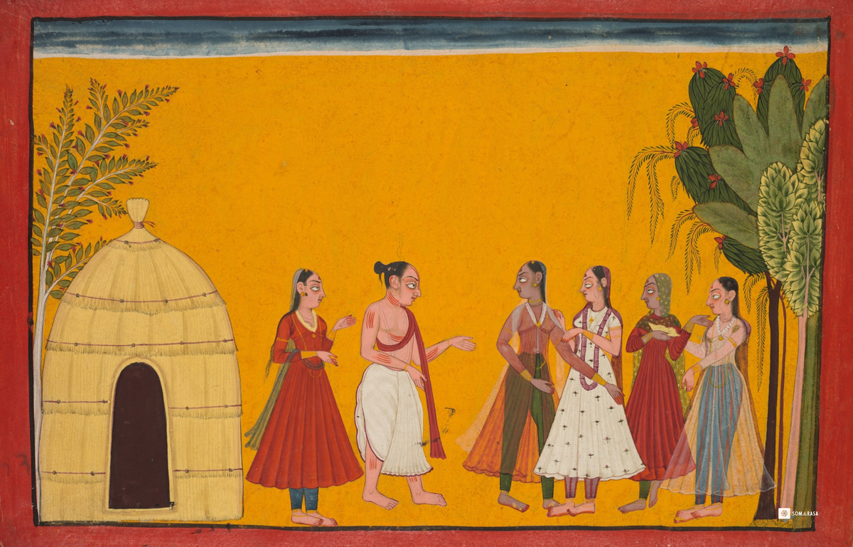 Rama and Sita Set Wedding Date - Shangri Ramayana (16x24 Poster)