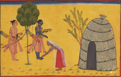 Rama, Sita, and Shabari - Shangri Ramayana (16x24 Poster)