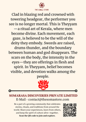 Blazing Spirit – Red Theyyam Ritual Performer (A5 Notepad)