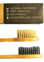 Bamboo Toothbrush with S-Curve Handle Set of 2