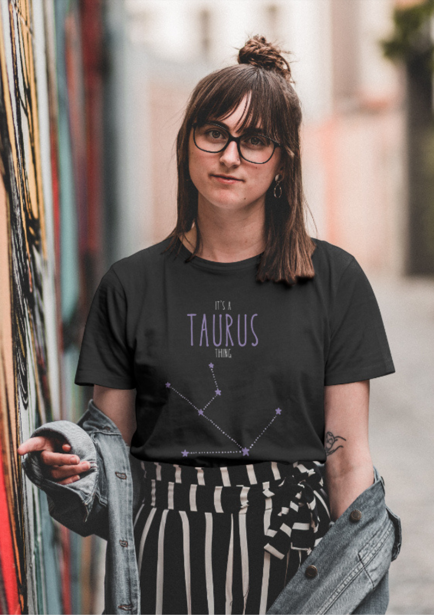 Taurus – The Grounded Soul of the Zodiac (Black Zodiac Series – Unisex/Oversized T-Shirt)