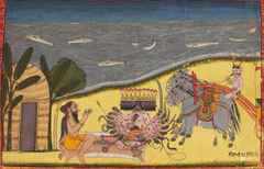 Ravana Seeks Maricha's Help- Shangri Ramayana (16x24 Poster)