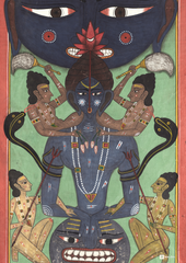 The Deity and the Devotee – Tantric Kundalini Awakening with Mahakala Union | A3 Poster