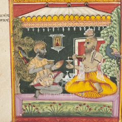 The Sage's Counsel – King Suratha and the Merchant Samadhi (14×14 Poster)