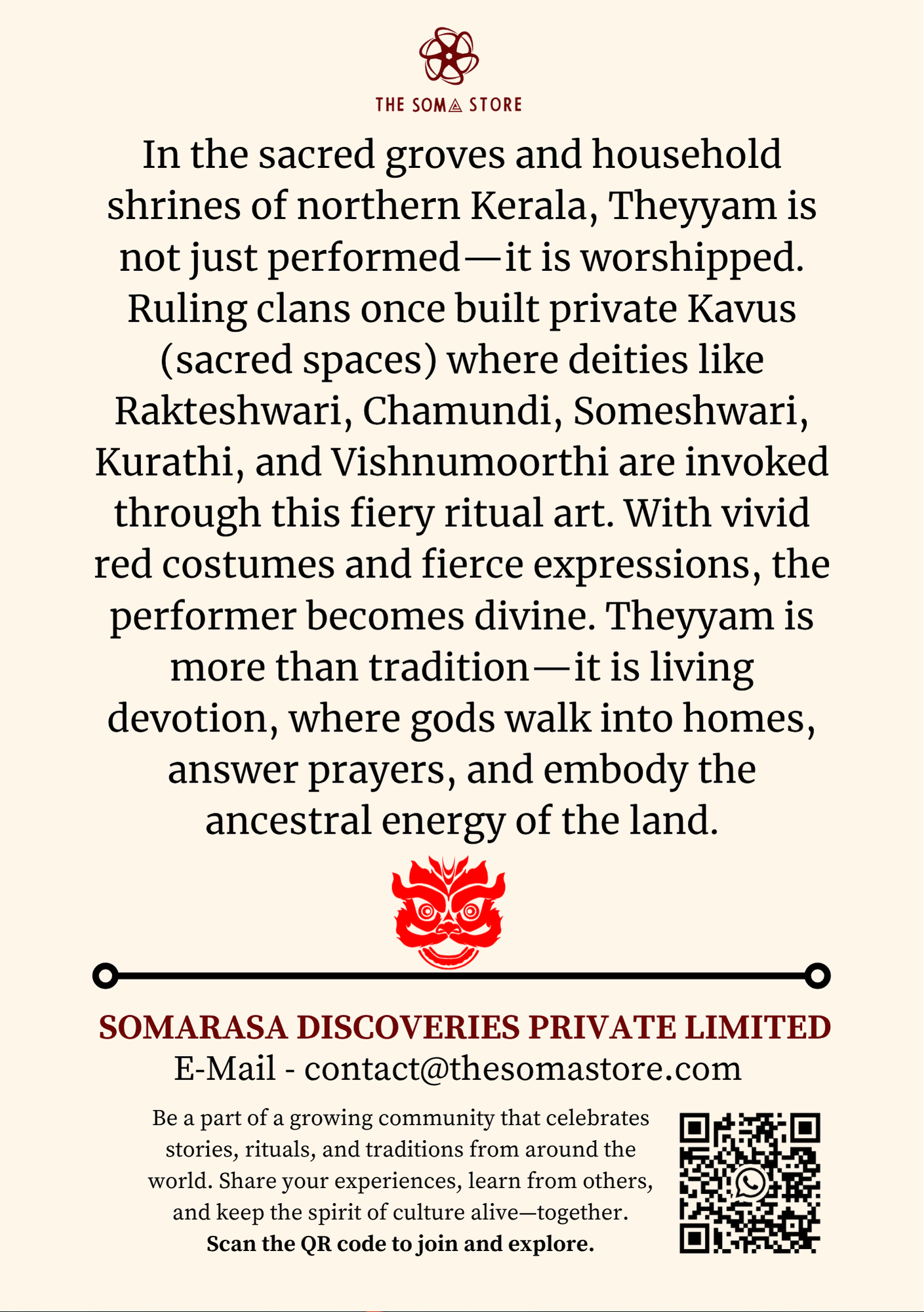 Forest Oracle – Black Theyyam Ritual Guardian (A5 Notepad)