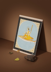Vishnu as Matsya – The Fish Incarnation of Preservation (A3 Poster)