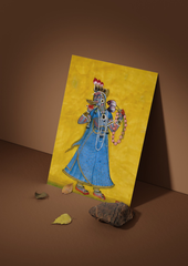 Goddess Bhadrakali – Basohli Painting Circa 1660–70 (A3 Poster)