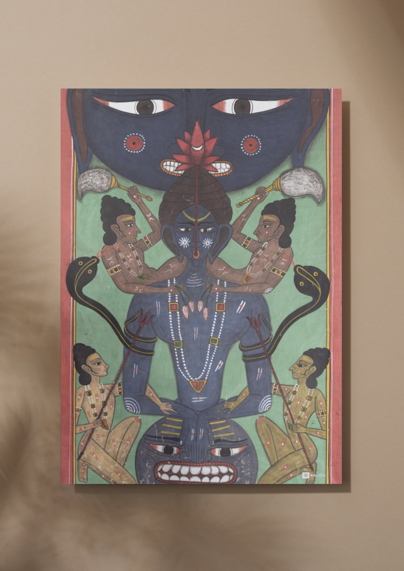 The Deity and the Devotee – Tantric Kundalini Awakening with Mahakala Union | A3 Poster