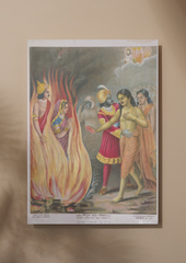 Sita's Agni Pariksha – A Trial of Purity and Devotion (A3 Poster)