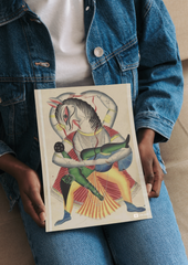Narasimha Avatar – Kalighat Painting Reprint (A3 Poster)