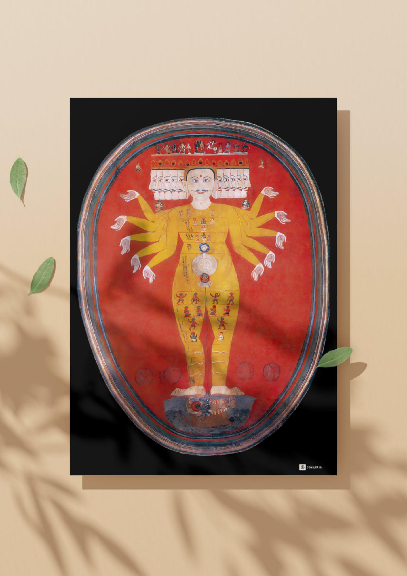 Vishnu in His Cosmic Form – Virat Purusha of the Universe (A3 Poster)
