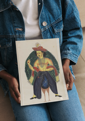 Kartikeya on Peacock – Kalighat Painting Reprint (A3 Poster)