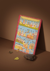 The Divine Wedding – The Marriage of Shiva and Parvati (c. 1790 A3 Poster)
