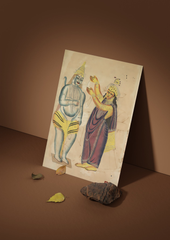 Parvati Placing a Wedding Garland on Shiva (A3 Poster)