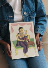 The Courtesan and the Sheep-Man – Kalighat Painting Reprint (A3 Poster)