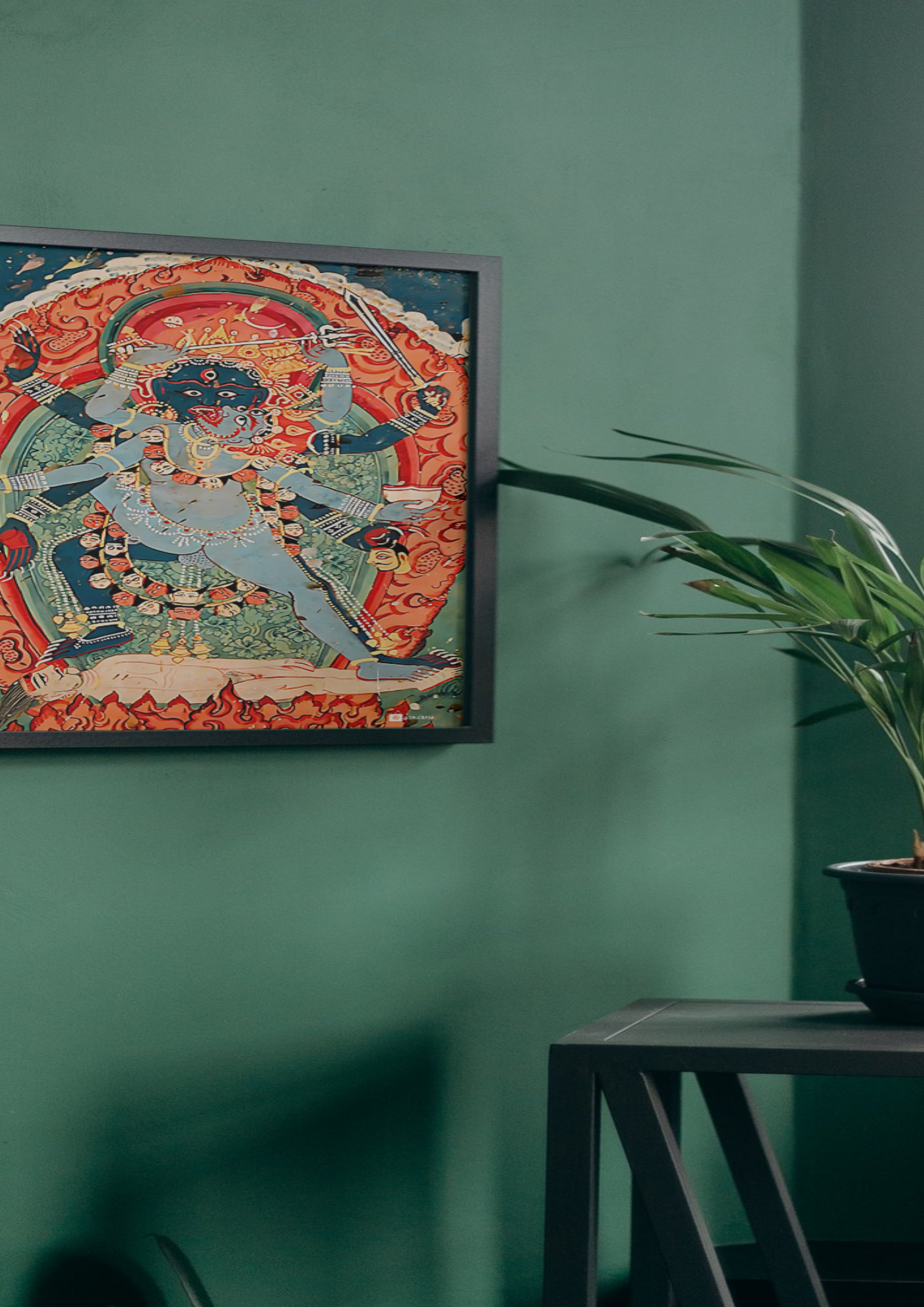 Kali & Bhairava in Union – The Sacred Dance of Destruction and Awakening (A3 Poster)
