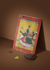 Lakshminarayan – Vishnu and Lakshmi Seated on a Lotus (A3 Poster)
