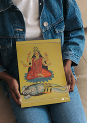 Rajrajeshwari – Kalighat Painting Reprint (A3 Poster)