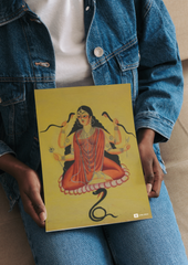 Manasa Devi – Kalighat Painting Reprint (A3 Poster)