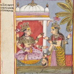 The Victorious Offering – The Two Forms of the Goddess (14×14 Poster)
