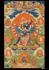 Hevajra with Nairatmya – Tantric Union of Compassion & Wisdom (A3 Poster)