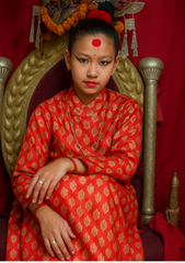 Living Goddess Kumari – Throne of Stillness & Spirit (A5 Notepad)