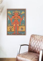 Tantric Female Figure – Divine Manifestation of Shakti (A3 Poster)