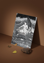 Shiva & Parvati – Weavers of Time and Liberation (A3 Poster)