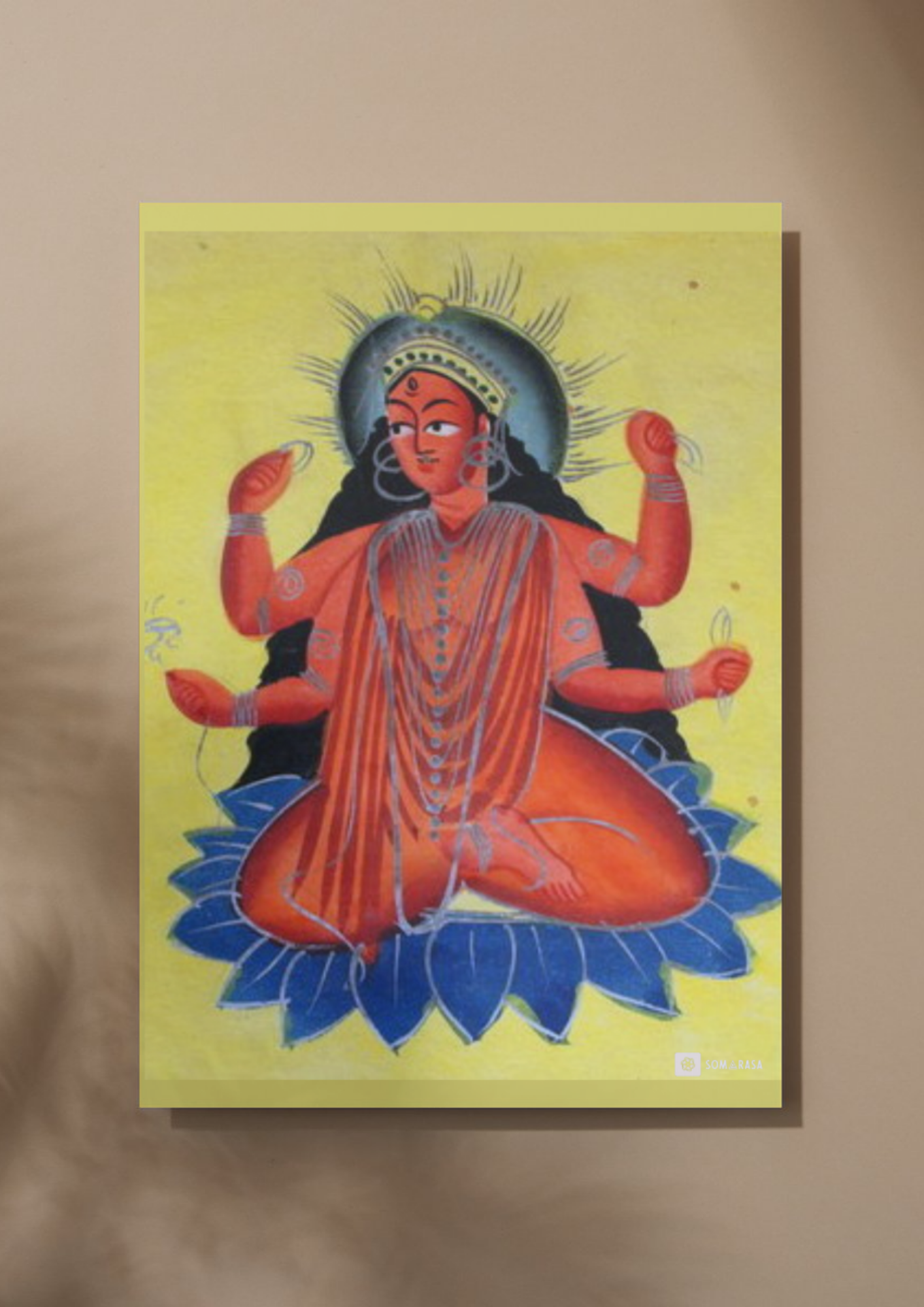 Matangi – Kalighat Painting Reprint (A3 Poster)