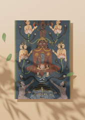 Tantric Union in Jain Vision – The Mystical Geometry of Consciousness (16x24 Poster)