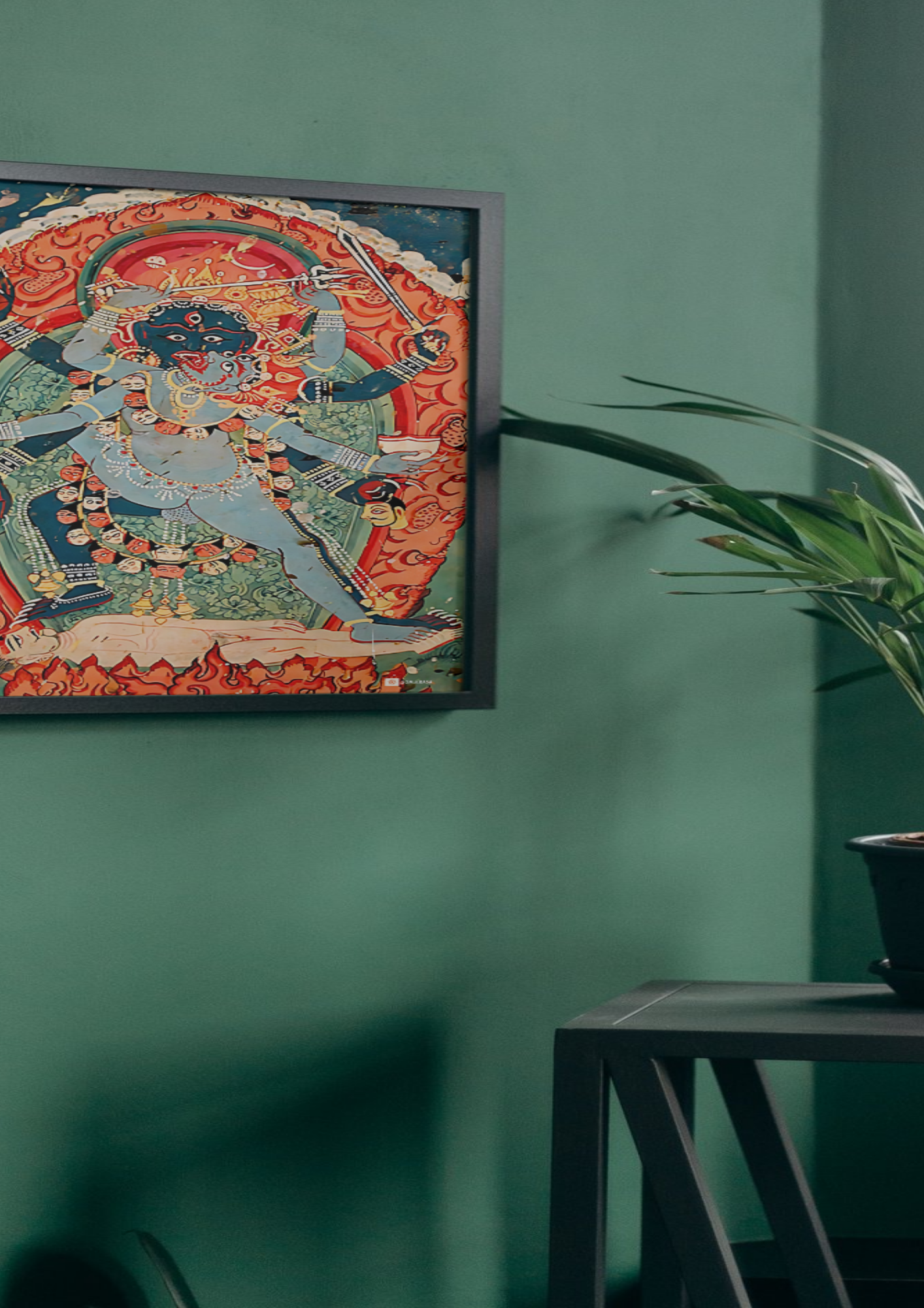 Kali & Bhairava in Union – The Sacred Dance of Destruction and Awakening (A3 Poster)