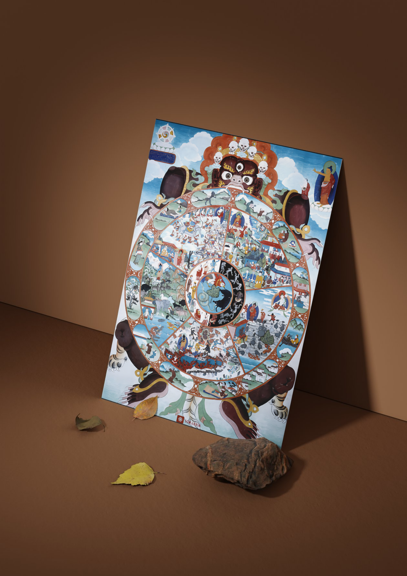 The Wheel of Life – Samsara & Liberation (A3 Poster)