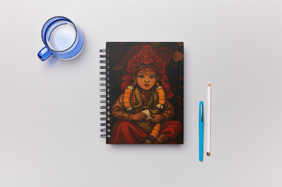 Kumari Devi of Nepal Notepad (A5 Size) – A Journal of Living Divinity