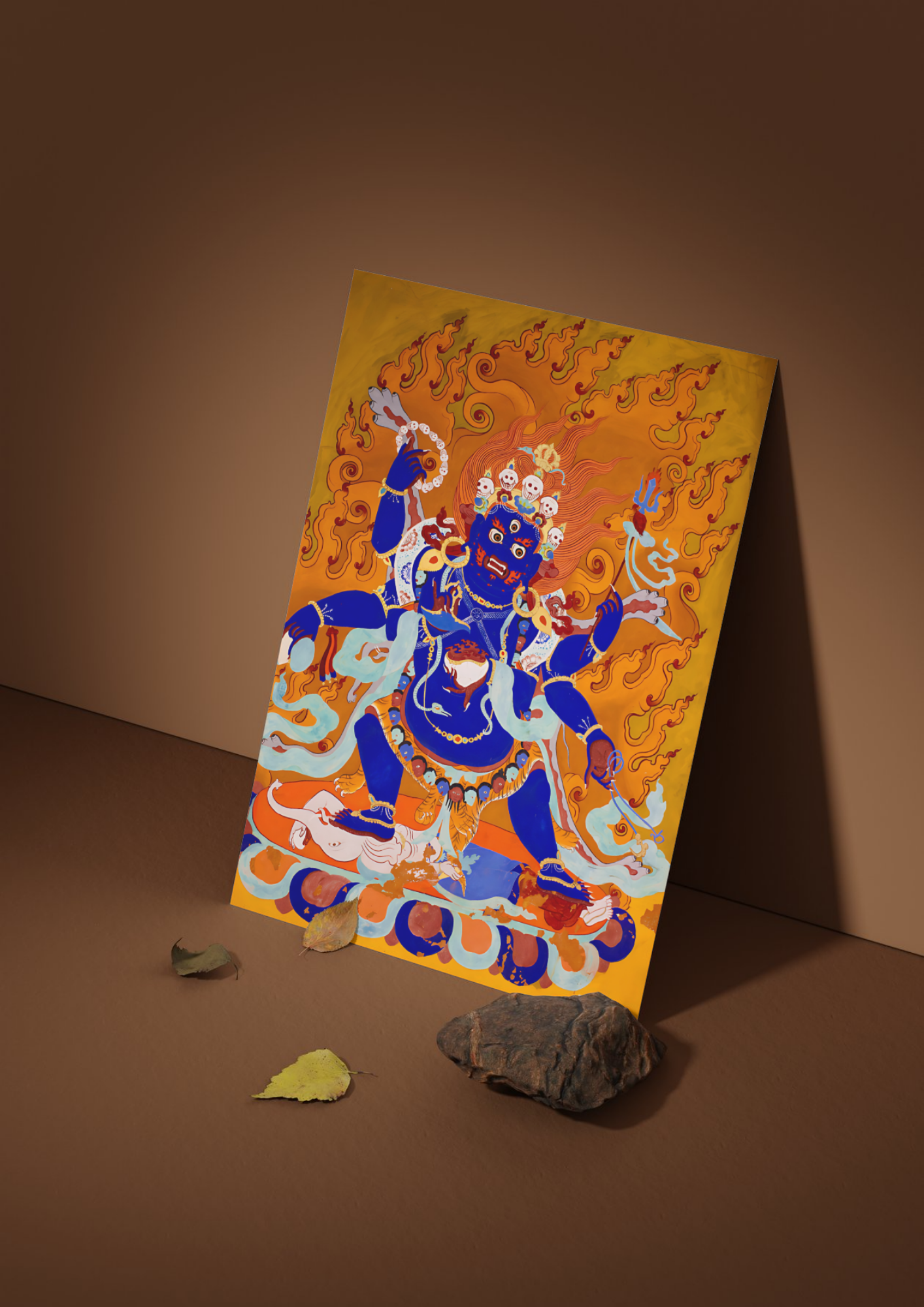The Six-Armed Protector – Wrathful Guardian of the Dharma (A3 Poster)