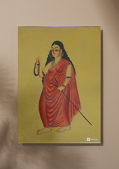Bhairavi – Kalighat Painting Reprint (A3 Poster)