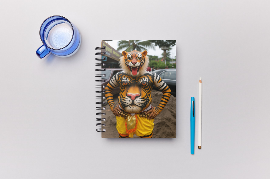 Puli Kali – The Dance of the Tiger (A5 Notepad)