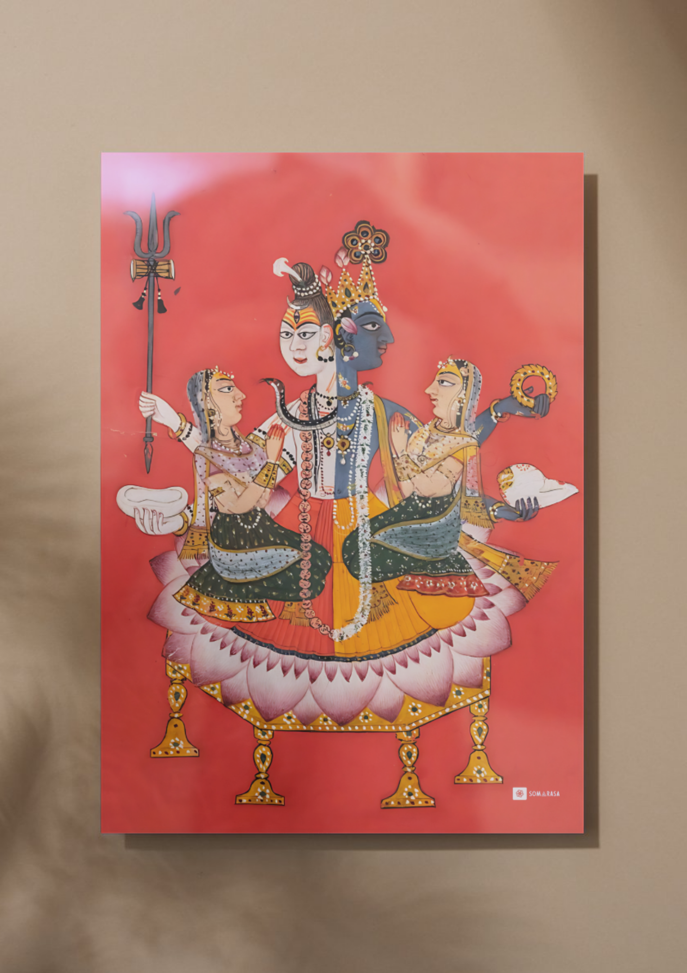 Harihara – The Cosmic Union of Vishnu and Shiva (A3 Poster)