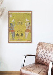 Sufi Saints & Shaiva Trident Symbolism – Esoteric Devotional Art (A3 Poster)