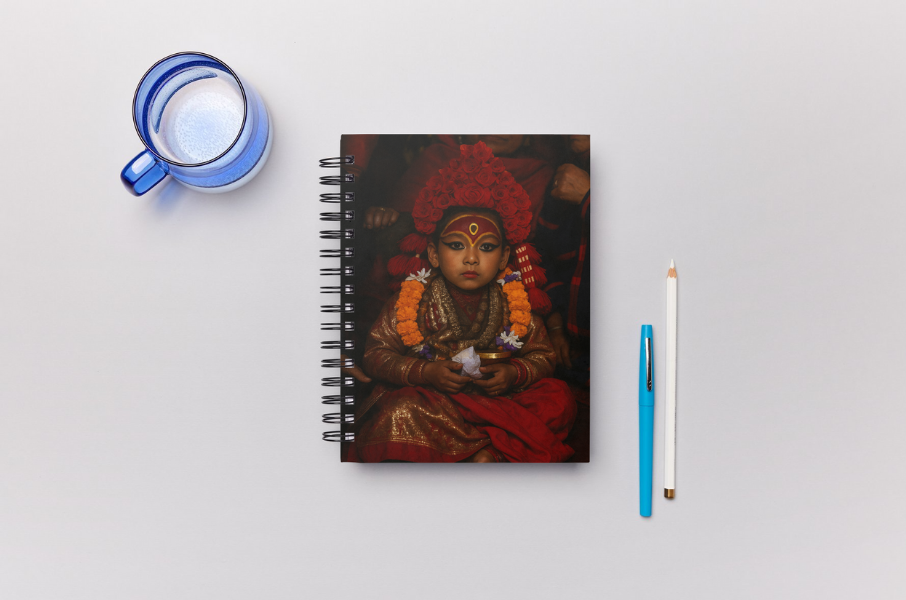 Living Goddess Kumari – Divine Power in Flesh (A5 Notepad)