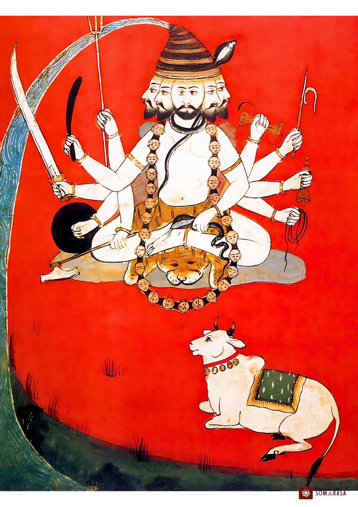 Sadashiv Roop Sadashiva Poster (A3) – 11th Century Rajasthan Shaiva Iconography – The ...