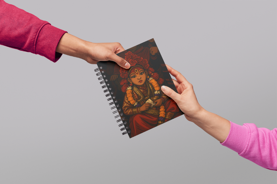 Kumari Devi of Nepal Notepad (A5 Size) – A Journal of Living Divinity