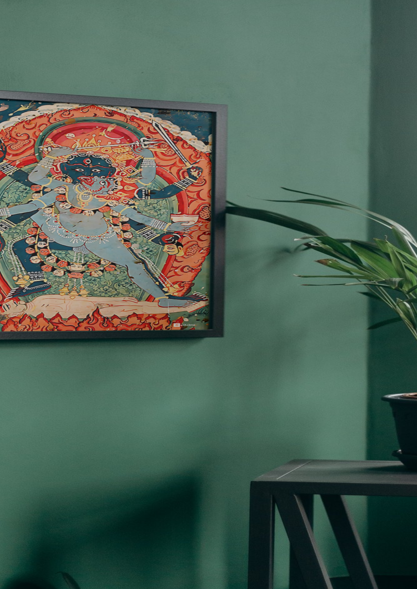 Kali & Bhairava in Union – The Sacred Dance of Destruction and Awakening (A3 Poster)