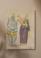 Parvati Placing a Wedding Garland on Shiva (A3 Poster)