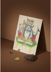 Panchanan Shiva Enthroned – Kalighat Painting Reprint (A3 Poster)