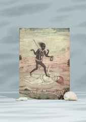 Kali Standing Over Shiva – Death and Awakening (16x24 Poster)