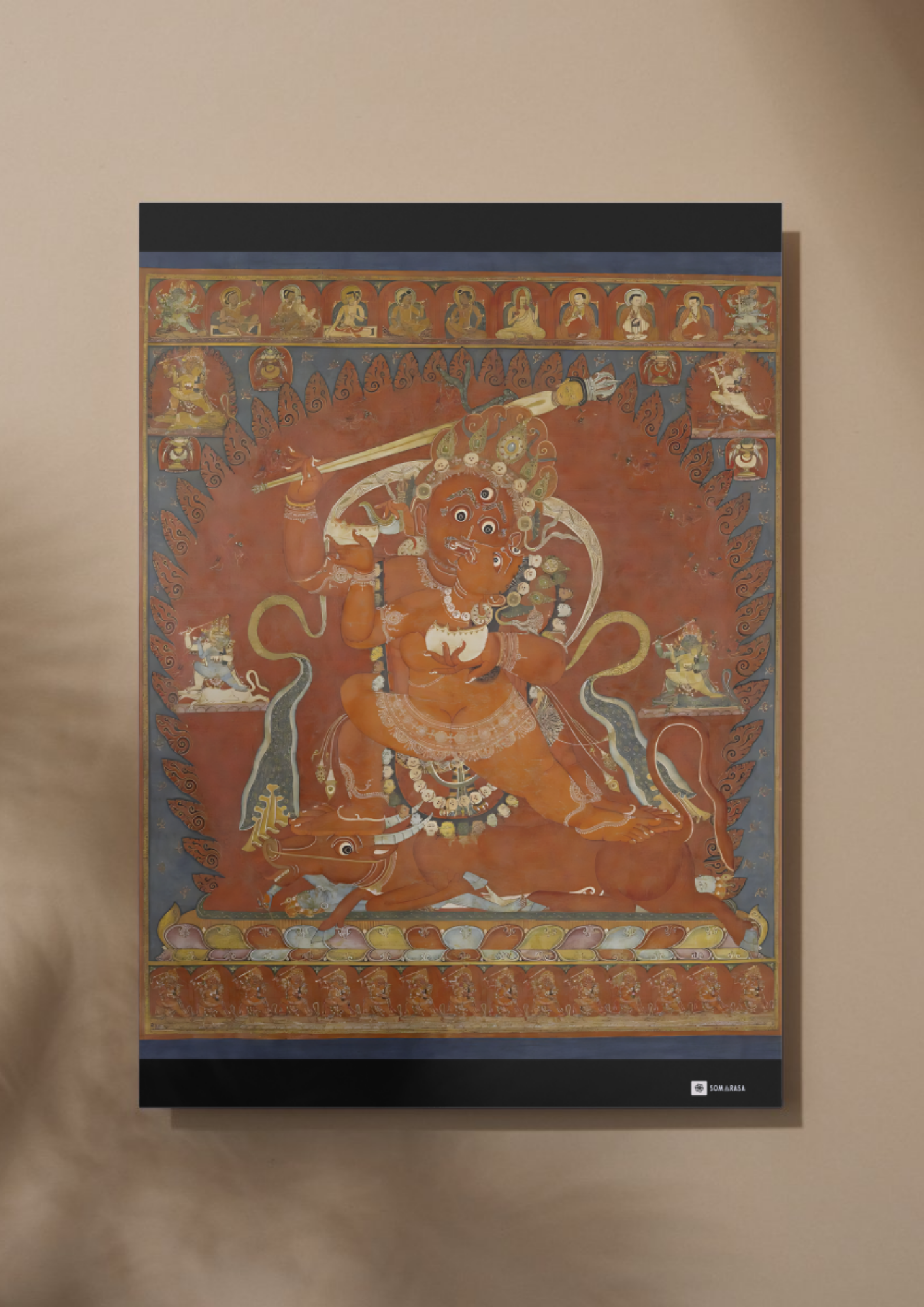 Raktayamari and Vajravetali – The Red Conqueror of Death (A3 Poster)