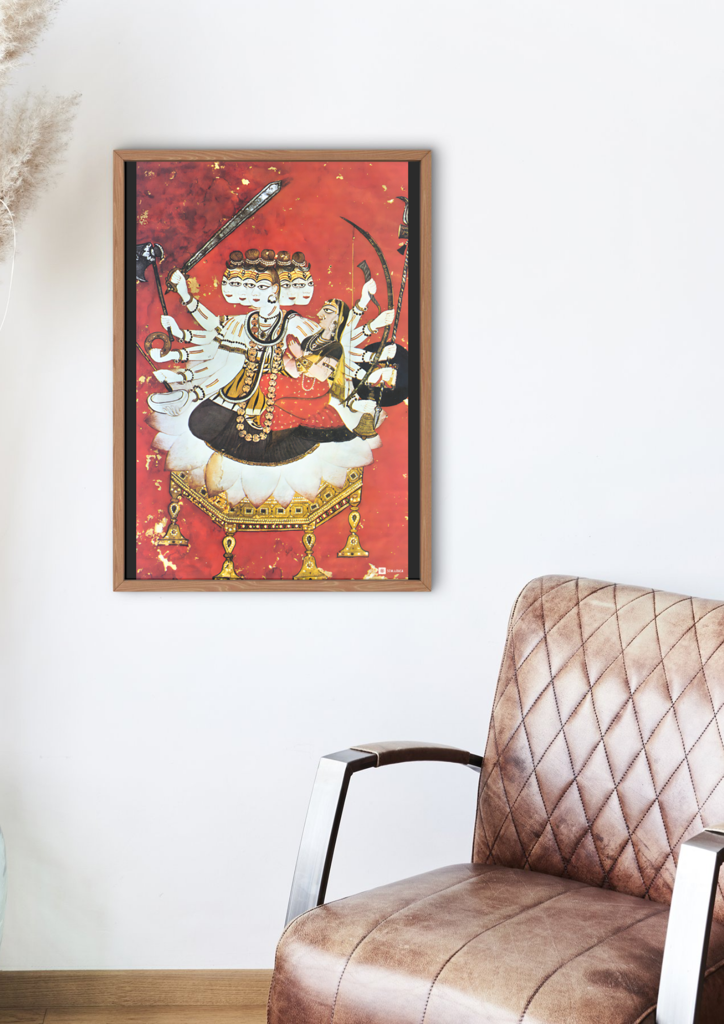 Panchamukha Shiva with Parvati – The Five-Faced Supreme (A3 Poster)